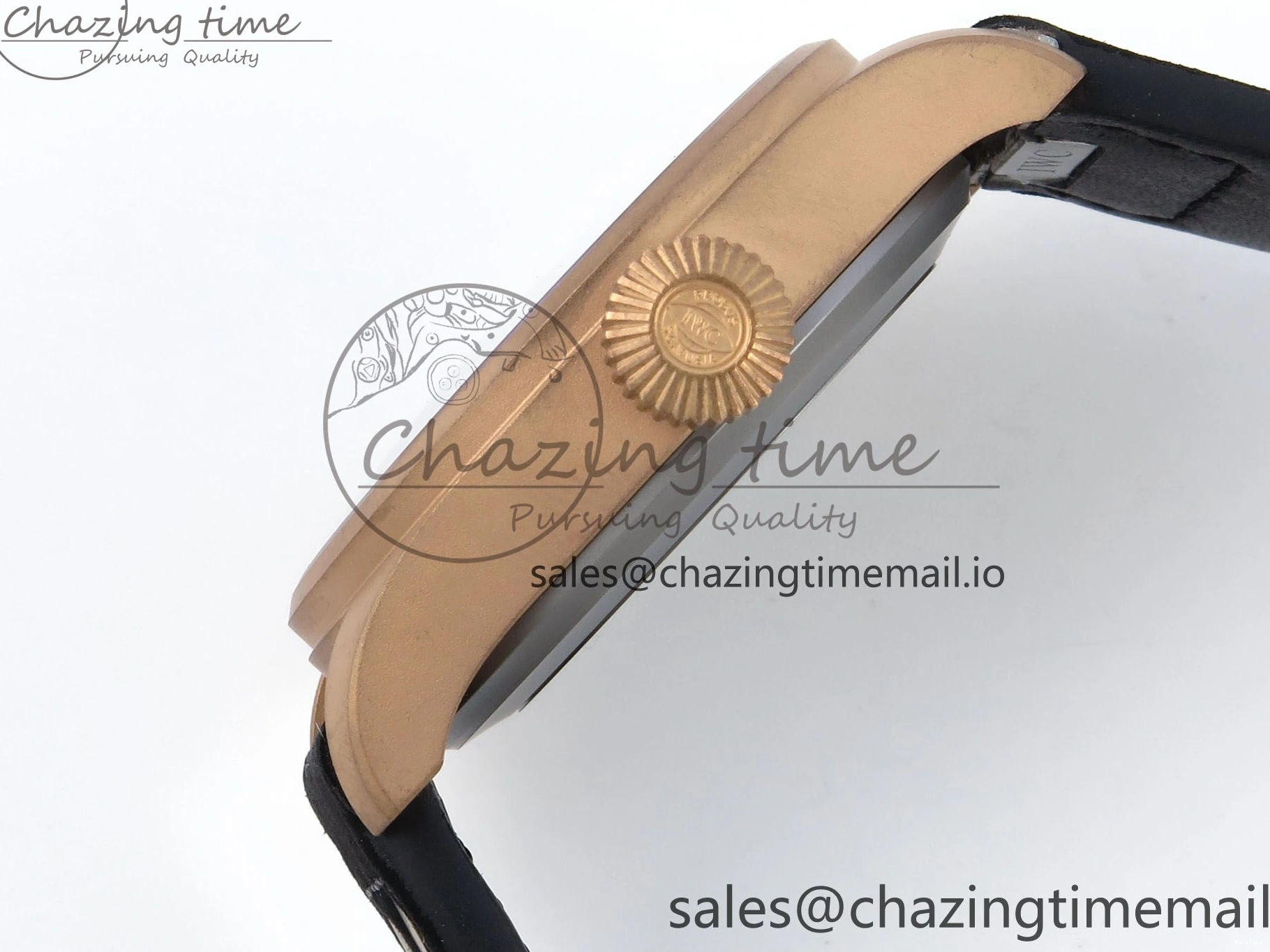 MIROTIME 0124 Affordable Big Pilot IW329703 M+F 1:1 Best Edition Black Dial on Black Nylon Strap MY 7004